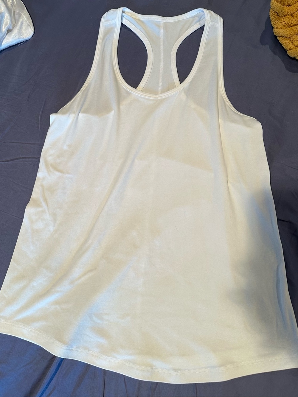 Women’s White Racerback Tank Top - Zyia Brand